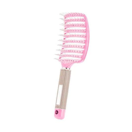 Hair Brush Scalp Massage Comb Hairbrush Bristle&Nylon Women Wet Curly Detangle Hair Brush for Salon Hairdressing Styling Tools